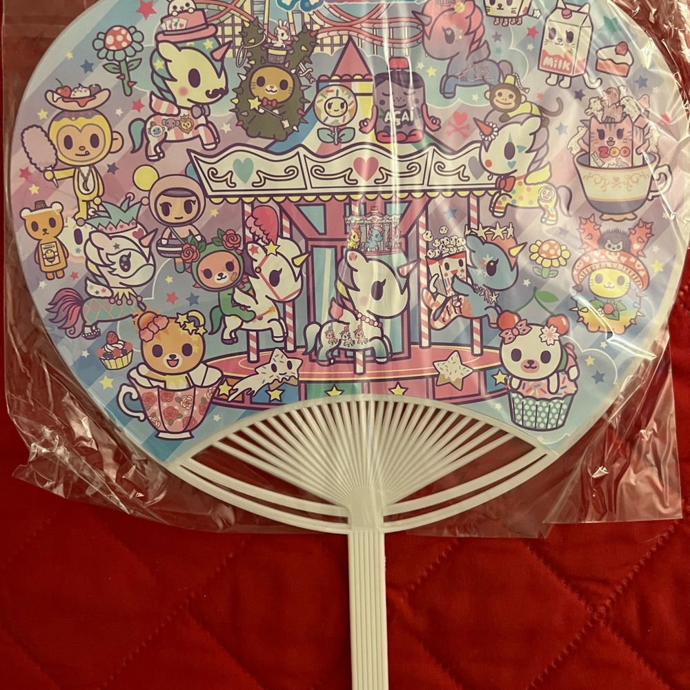 TokiDoki Hand Fan. NWT.